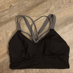 LuluLemon strappy longline sports bra.